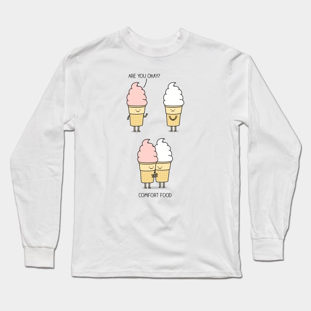 Comfort food Long Sleeve T-Shirt by milkyprint